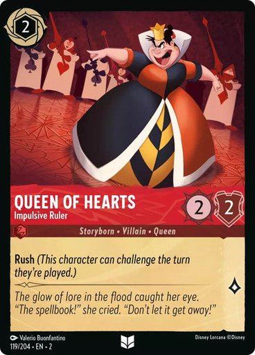 Queen of Hearts - Impulsive Ruler (Non - foil) - Con T de Tlacuache - Ravensburger
