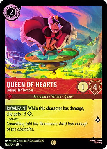 Queen of Hearts - Losing Her Temper (Cold Foil) - Con T de Tlacuache - Ravensburger