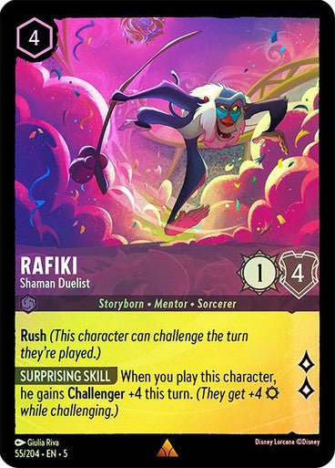 Rafiki - Shaman Duelist (Cold Foil ) - Con T de Tlacuache - Ravensburger
