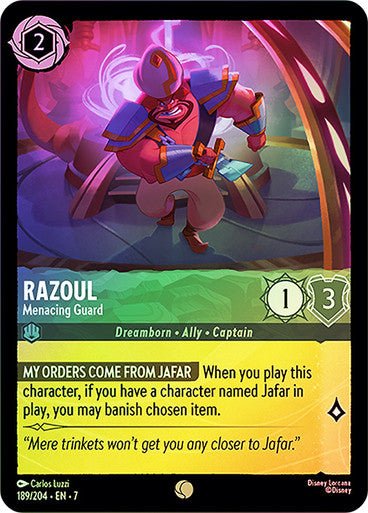 Razoul - Menacing Guard (Cold Foil) - Con T de Tlacuache - Ravensburger