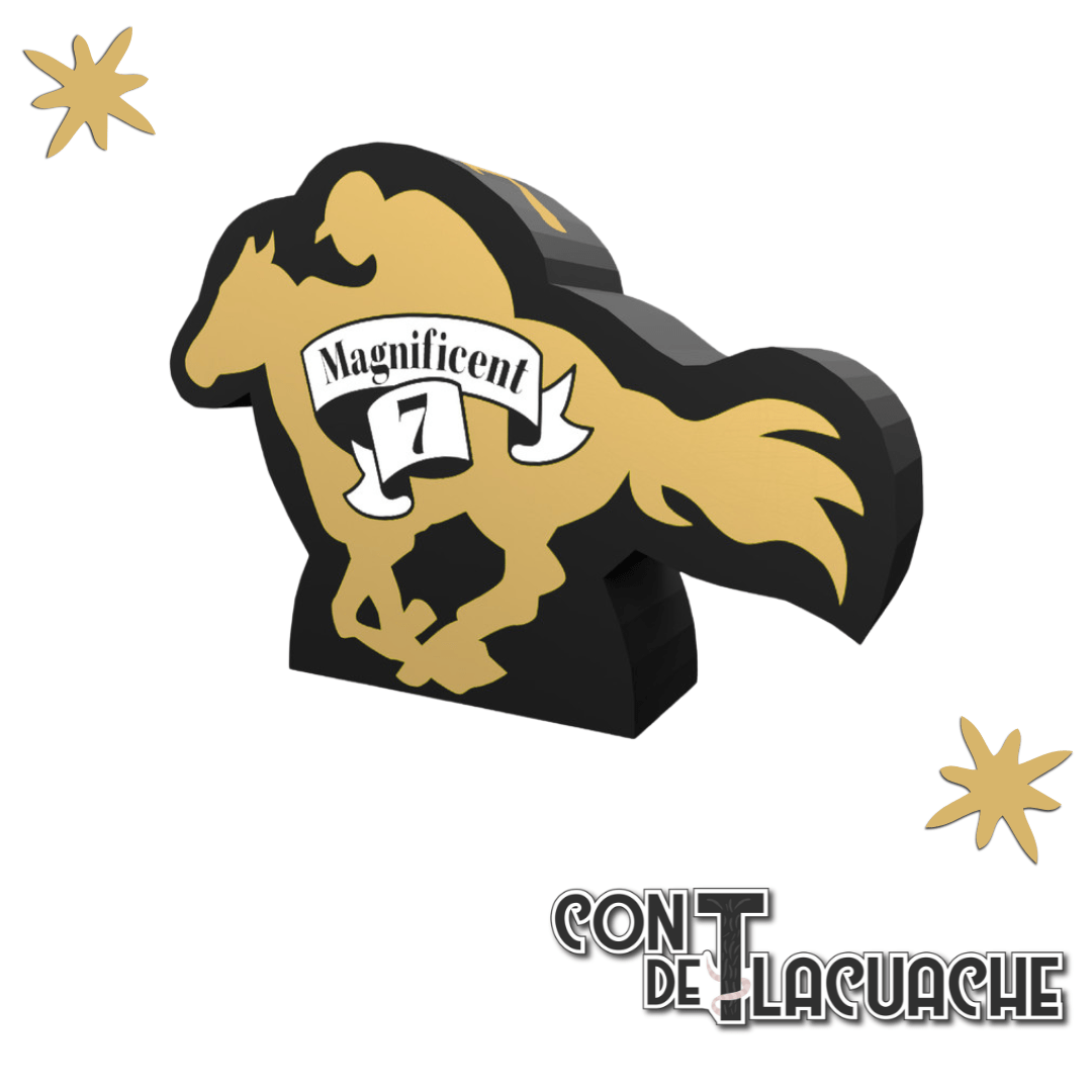 Ready Set Bet Magnificent 7 Gold Foil Promo Horse Meeple | AEG - Con T de Tlacuache - AEG