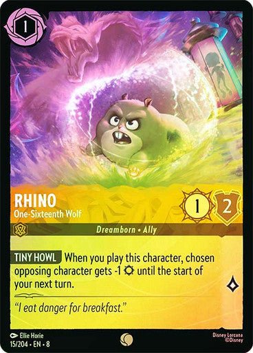 Rhino - One - Sixteenth Wolf (Cold Foil) - Con T de Tlacuache - Ravensburger