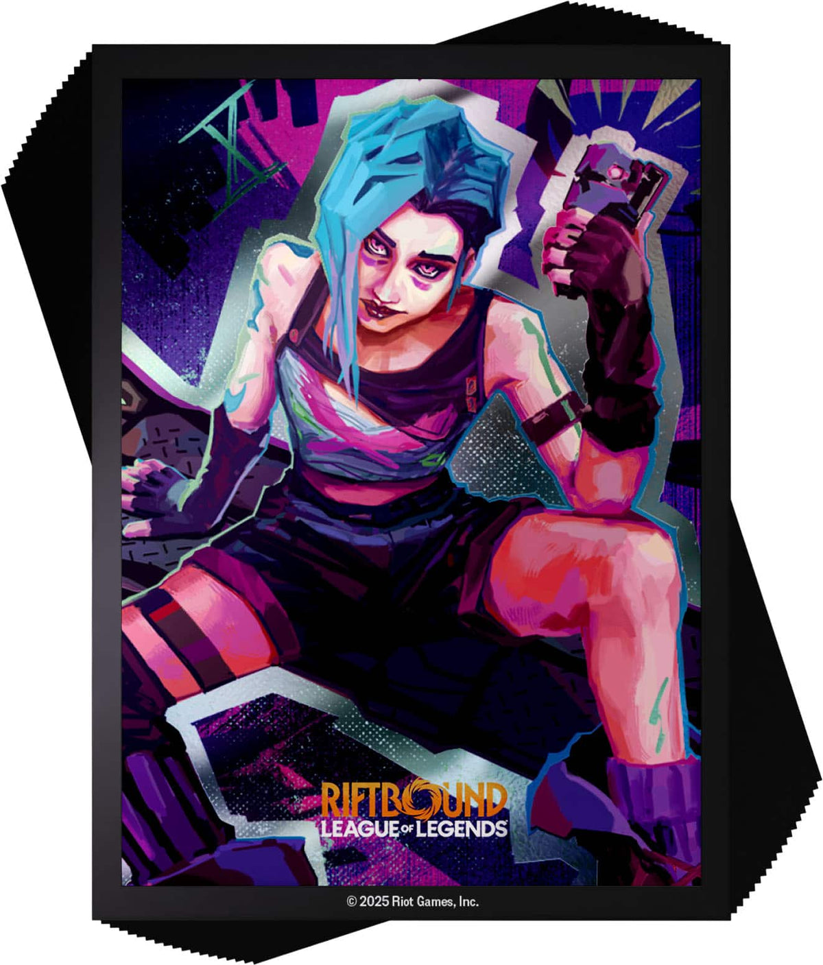 Riftbound Origins Art Sleeves - Jinx (100) - Con T de Tlacuache - UVS Games