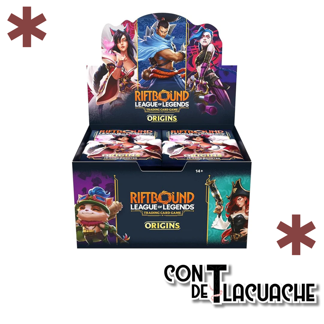 Riftbound Origins Booster Box – League of Legends TCG - Con T de Tlacuache - Riftbound