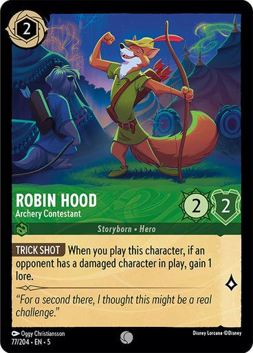 Robin Hood - Archery Contestant (Non - foil ) - Con T de Tlacuache - Ravensburger