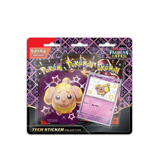 Scarlet & Violet Paldean Fates Greavard (3 Booster) Blister | Pokemon TCG - Con T de Tlacuache - Pokemon
