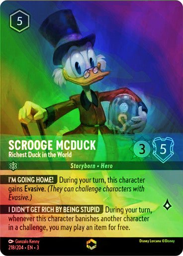 Scrooge McDuck - Richest Duck in the World (Inkwash Foil) - Con T de Tlacuache - Ravensburger