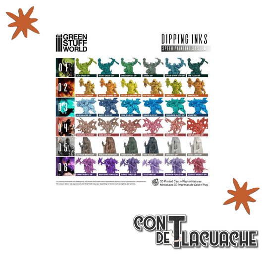 Set de Pintura / Paint Set - Dipping collection 02 (ORANGE/YELLOW) | Green Stuff World - Con T de Tlacuache - Green Stuff World