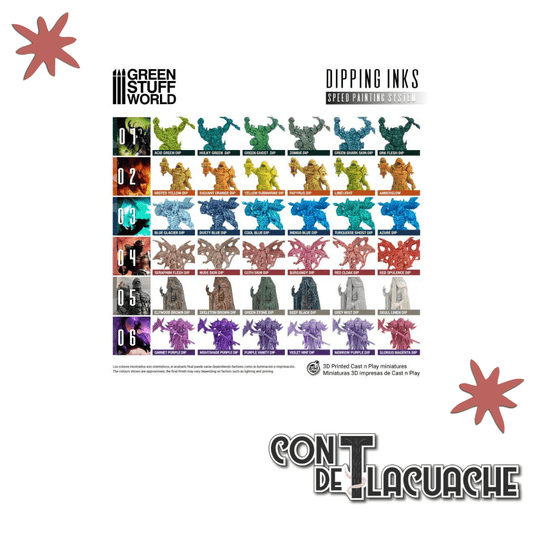 Set de Pintura / Paint Set - Dipping collection 04 (FLESH/RED) | Green Stuff World - Con T de Tlacuache - Green Stuff World