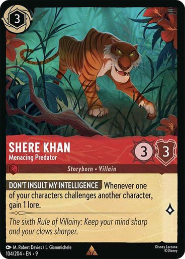 Shere Khan - Menacing Predator (Non - foil) - Con T de Tlacuache - Ravensburger