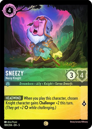 Sneezy - Noisy Knight (Cold Foil ) - Con T de Tlacuache - Ravensburger