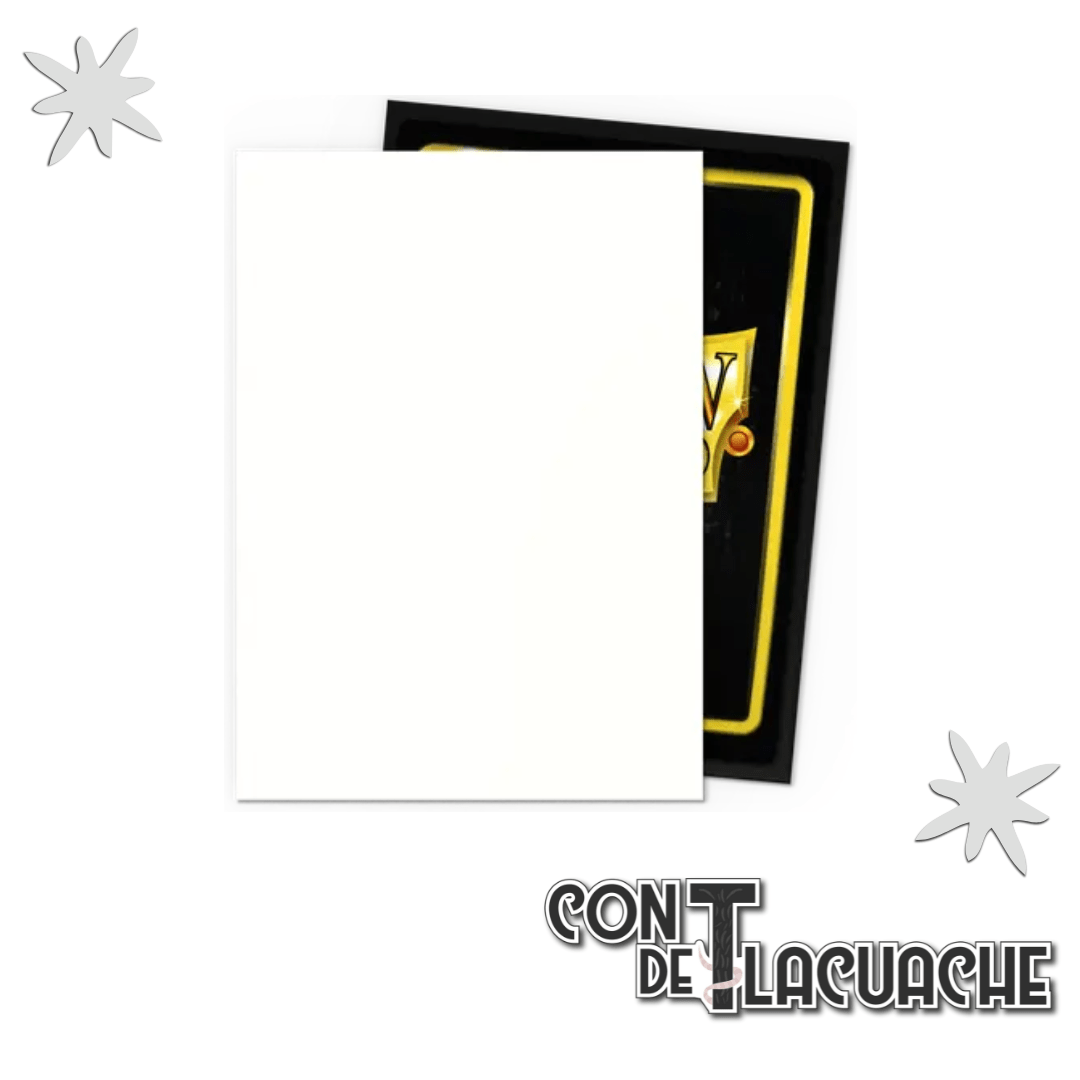 Snow Dual Matte Standard 100pz | Dragon Shield - Con T de Tlacuache - Dragonshield