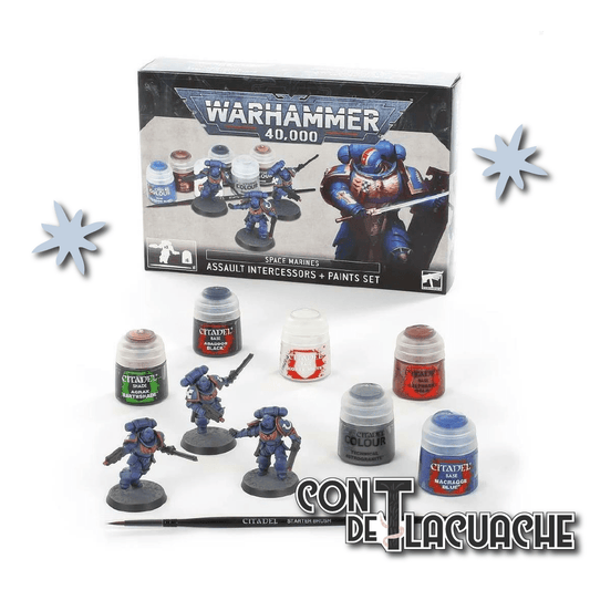 Space Marines Assault Intercessors Paint Set | Games Workshop - Con T de Tlacuache - Games Workshop