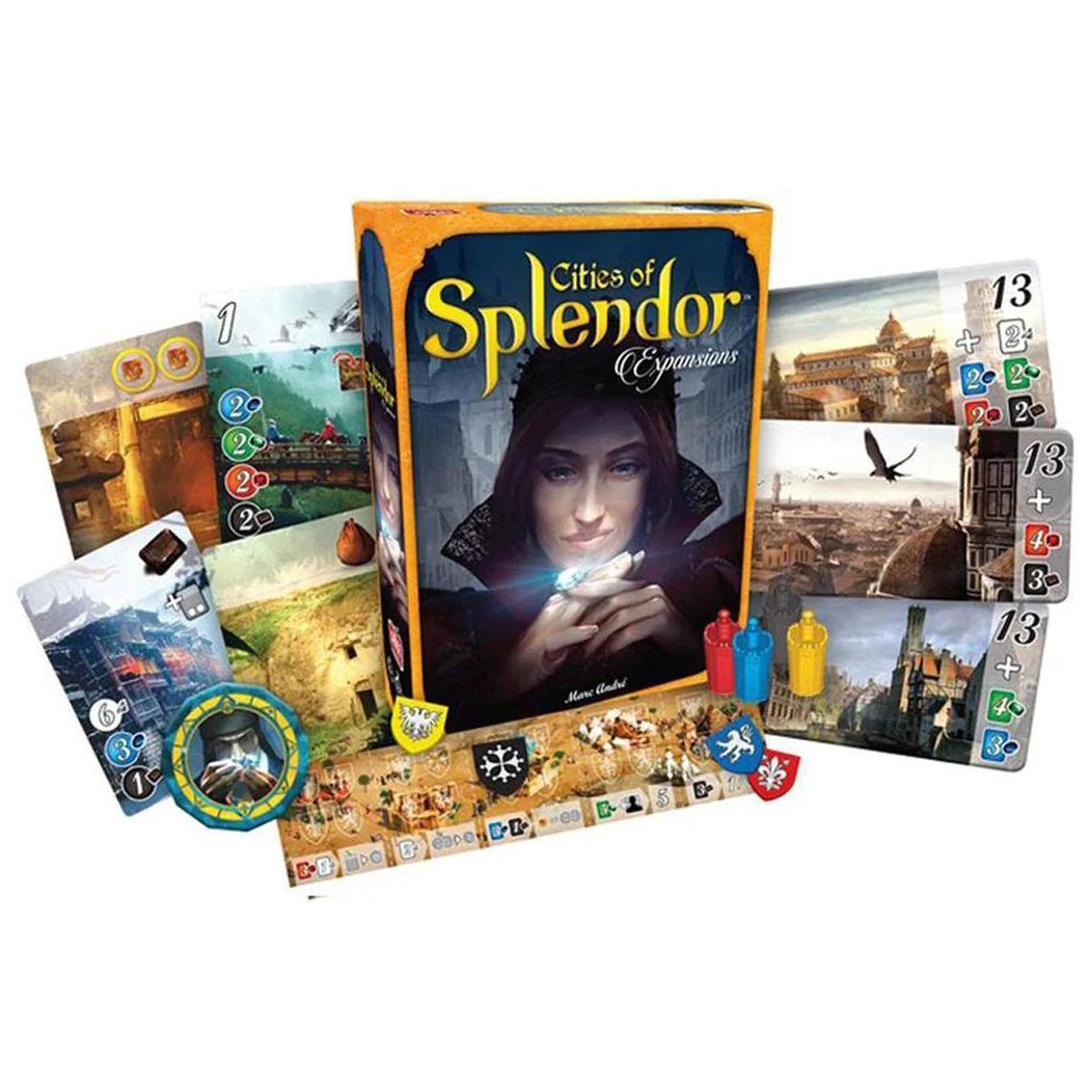 Splendor Cities of Splendor Expansion | Asmodee - Con T de Tlacuache - Asmodee