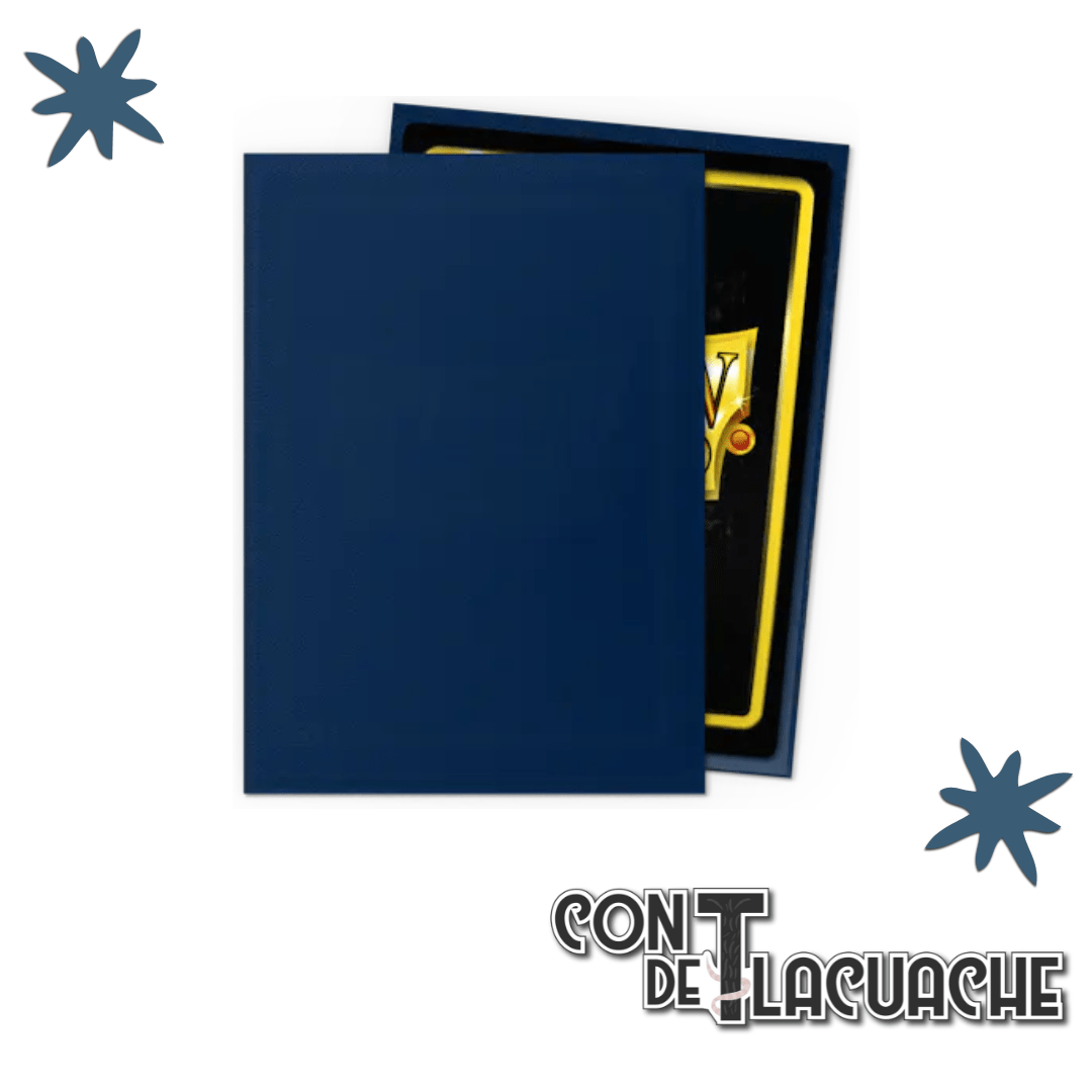 Standard - Matte Midnight Blue (100) | Dragon Shield Sleeves - Con T de Tlacuache - Dragonshield