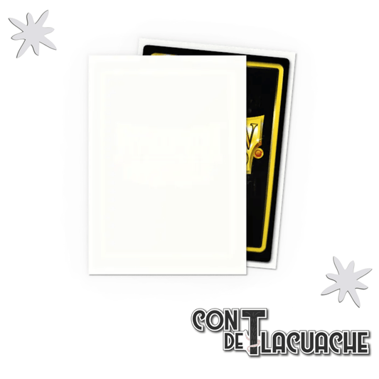 Standard - Matte White (100) | Dragon Shield Sleeves - Con T de Tlacuache - Dragonshield