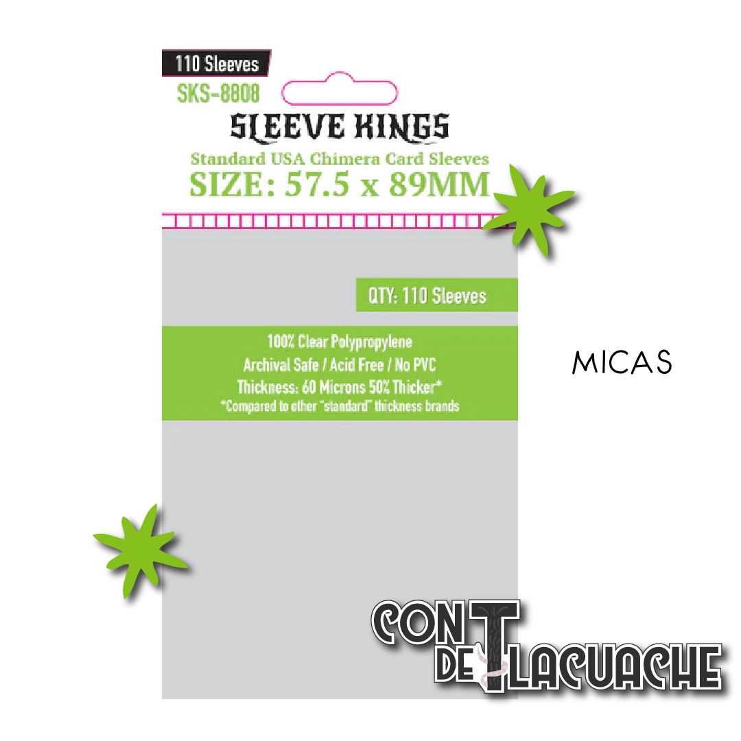 Standard USA Chimera Card Sleeves (57.5x89mm) (110pzas) | Sleeve Kings - Con T de Tlacuache - Sleeve Kings