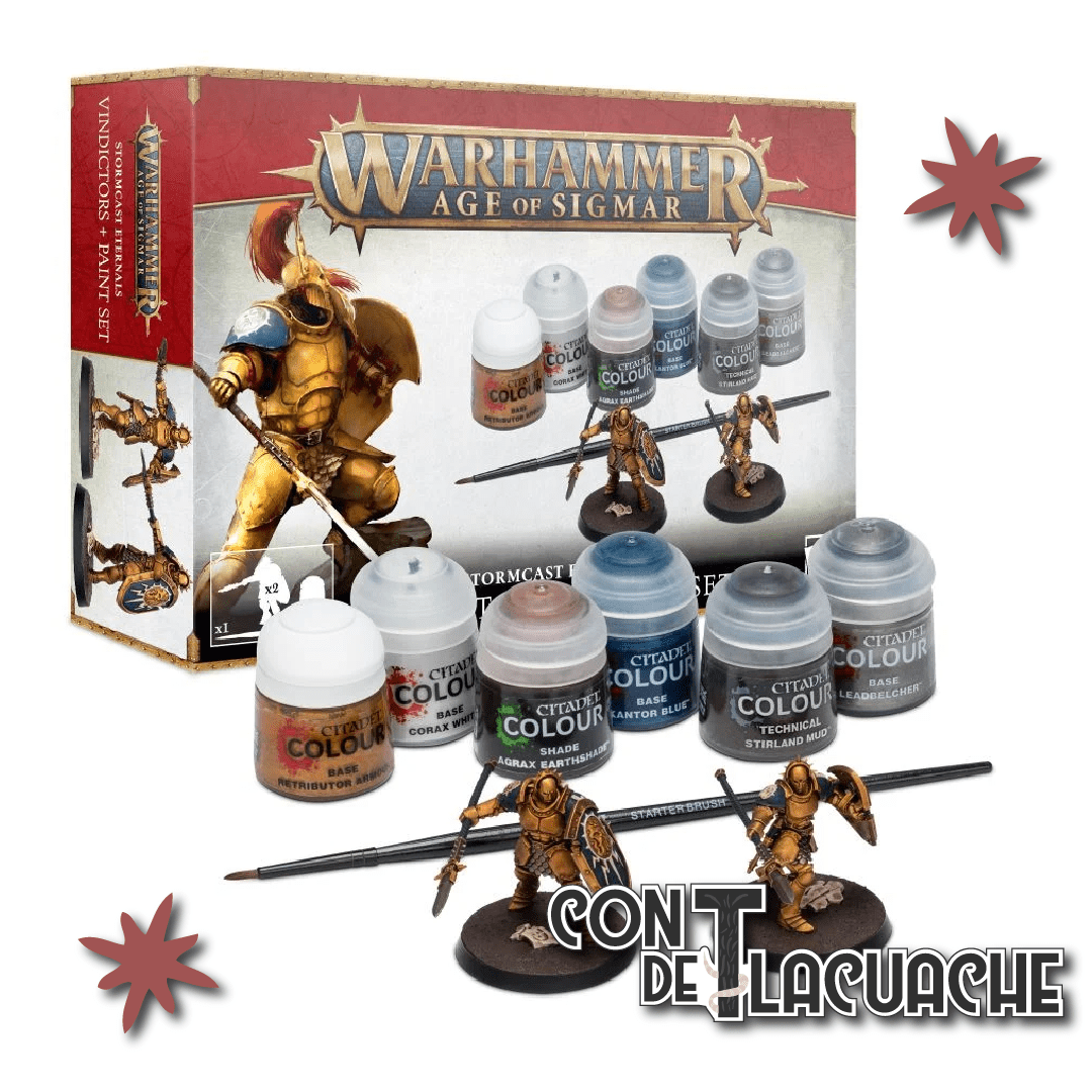 Stormcast Eternals Vindictors + Paints Set | Games Workshop - Con T de Tlacuache - Games Workshop