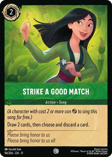 Strike a Good Match (Non - foil) | Ravensburger - Con T de Tlacuache - Ravensburger