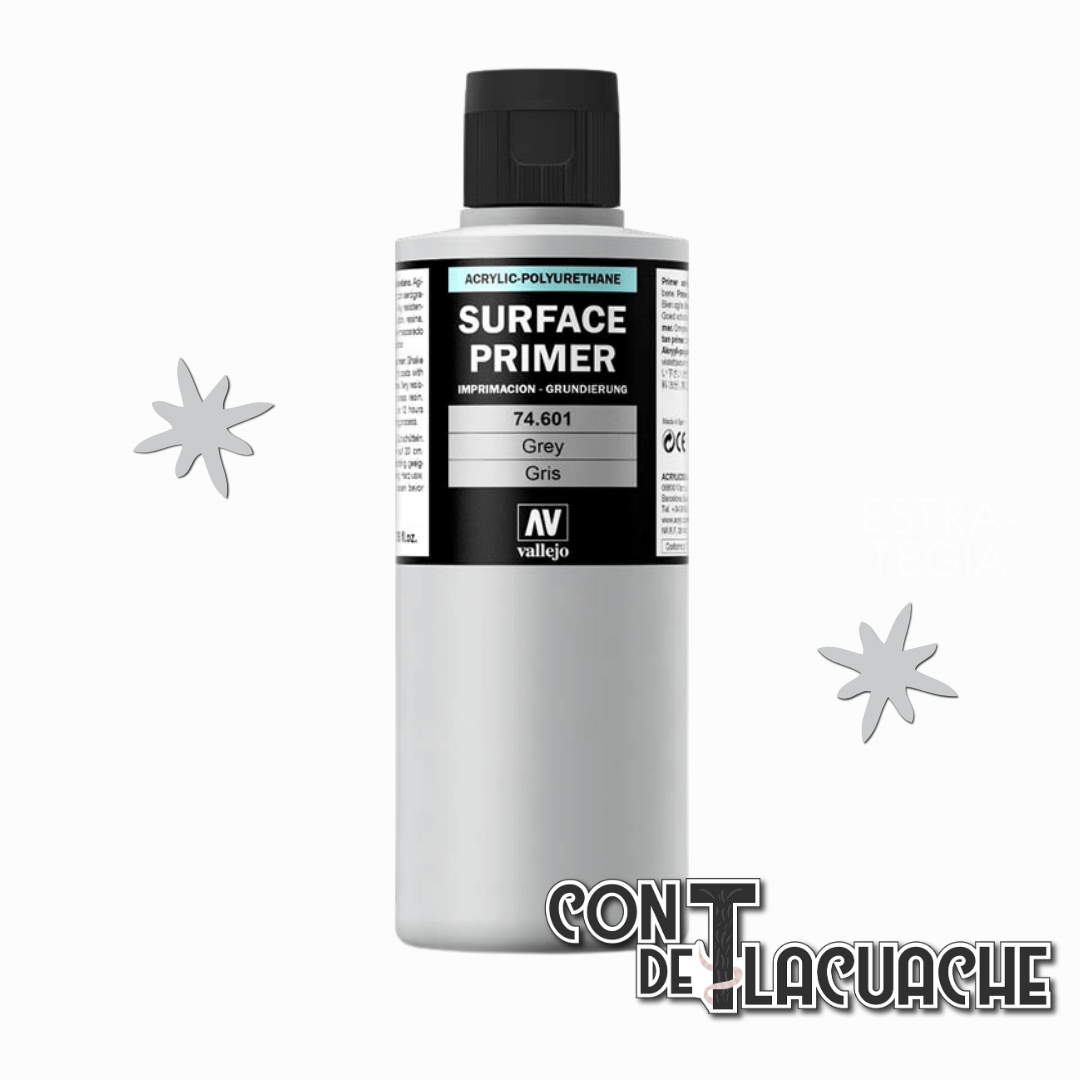 Surface Primer Grey 74601 (200ml) | Vallejo - Con T de Tlacuache - Vallejo