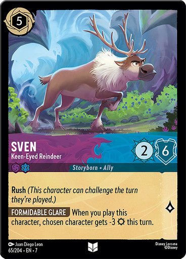 Sven - Keen - Eyed Reindeer (Non - foil) - Con T de Tlacuache - Ravensburger