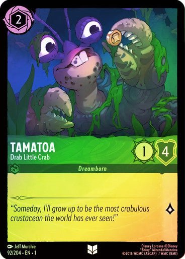 Tamatoa - Drab Little Crab ( Cold Foil ) - Con T de Tlacuache - Ravensburger