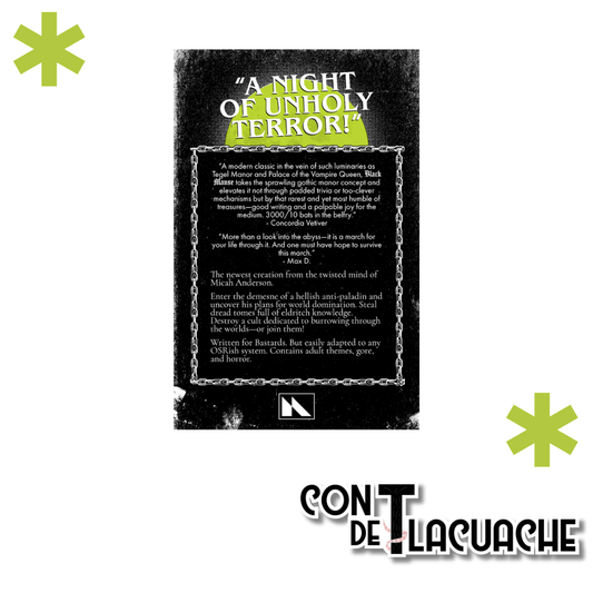 The Black Manse Book | Micah Anderson's - Con T de Tlacuache - Micah Anderson's