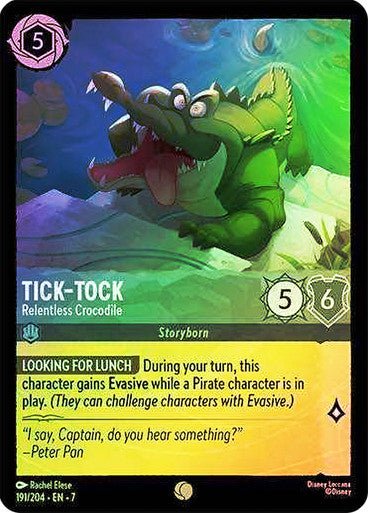 Tick - Tock - Relentless Crocodile (Cold Foil) - Con T de Tlacuache - Ravensburger