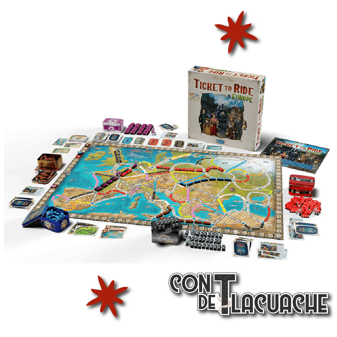 Ticket to Ride Europe (15th Anniversary Edition) | Days of Wonder - Con T de Tlacuache - Days of Wonder