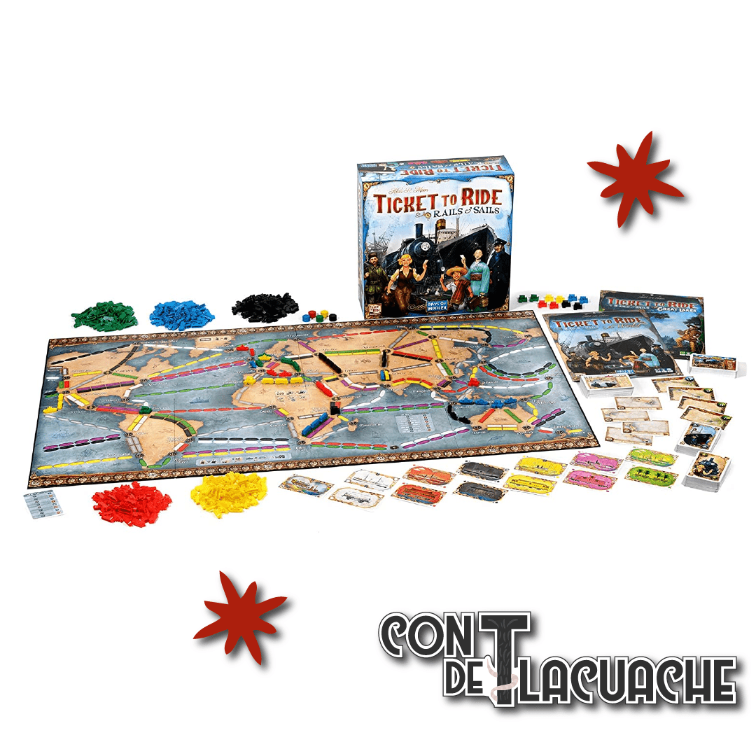 Ticket to Ride (Rails & Sails) | Days of Wonder - Con T de Tlacuache - Days of Wonder