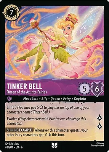 Tinker Bell - Queen of the Azurite Fairies ( Non - foil ) - Con T de Tlacuache - Ravensburger