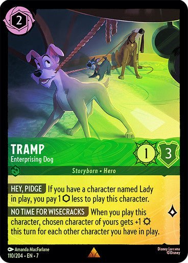 Tramp - Enterprising Dog (Cold Foil) - Con T de Tlacuache - Ravensburger