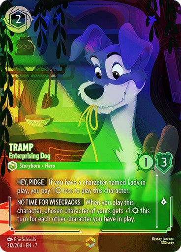 Tramp - Enterprising Dog (Inkwash Foil) - Con T de Tlacuache - Ravensburger