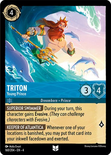 Triton - Young Prince ( Non - foil ) | Ravesburger - Con T de Tlacuache - Ravensburger