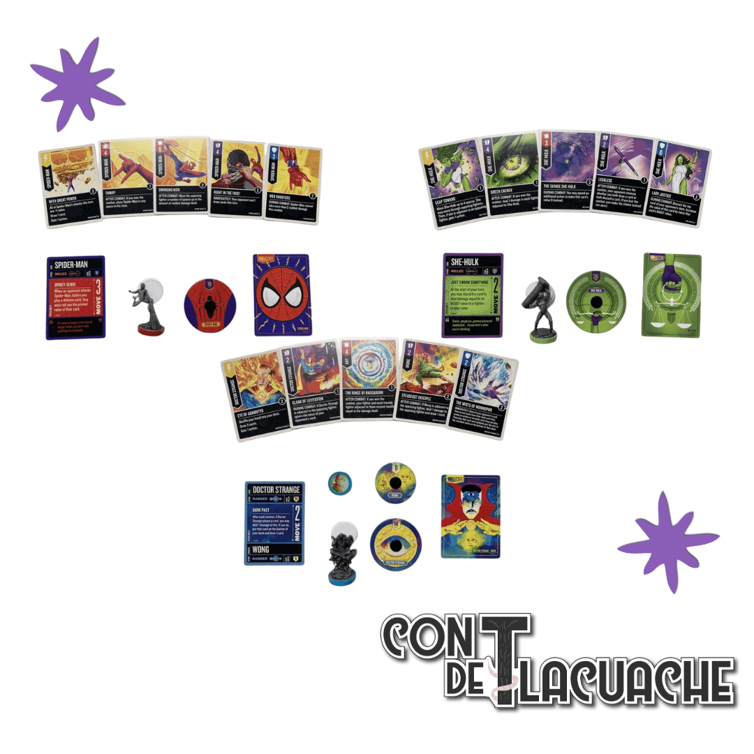 Unmatched: Marvel Brains and Brawn | Restoration Games - Con T de Tlacuache - Restoration Games