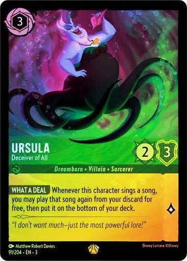 Ursula - Deceiver of All (Cold Foil) - Con T de Tlacuache - Ravensburger