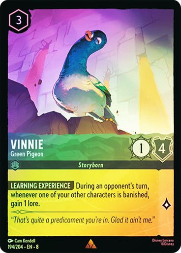Vinnie - Green Pigeon (Cold Foil) - Con T de Tlacuache - Ravensburger