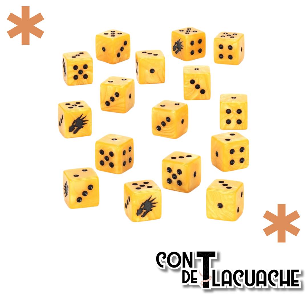 Warhammer 40000 Salamanders Dice | Games Workshop - Con T de Tlacuache - Games Workshop