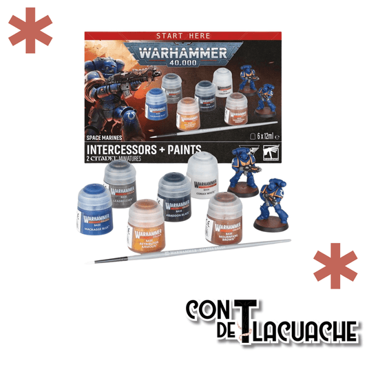 Warhammer 40,000: Space Marines Intercessors + Paints | Games Workshop - Con T de Tlacuache - Games Workshop