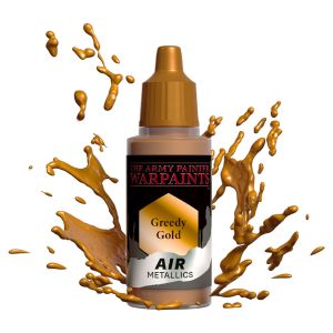 Warpaints Air Metallics Greedy Gold 18ml | The Army Painter - Con T de Tlacuache - The Army Painter
