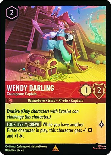 Wendy Darling - Courageous Captain ( Cold Foil ) - Con T de Tlacuache - Ravensburger