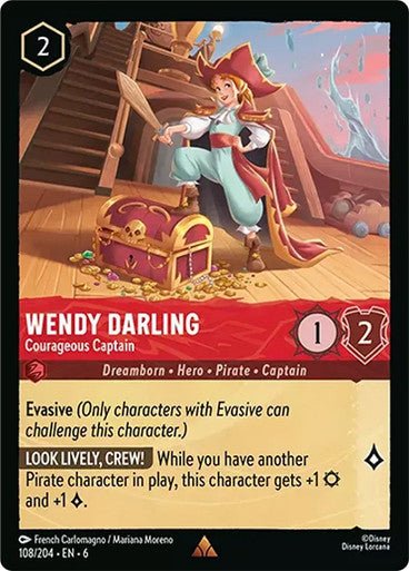 Wendy Darling - Courageous Captain ( Non - foil ) - Con T de Tlacuache - Ravensburger