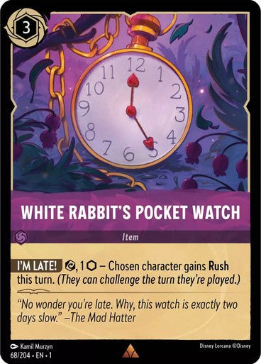 White Rabbit's Pocket Watch ( Non - foil ) - Con T de Tlacuache - Ravensburger