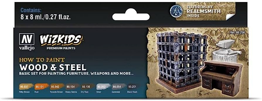 WizKids Premium Wood & Steel | Vallejo - Con T de Tlacuache - Acrylicos Vallejo