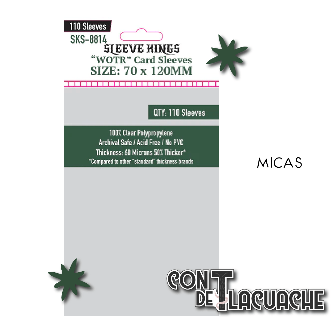 70x120mm card sleeves WOTR Card Sleeves (70x120mm) (110pzas) | Sleeve Kings