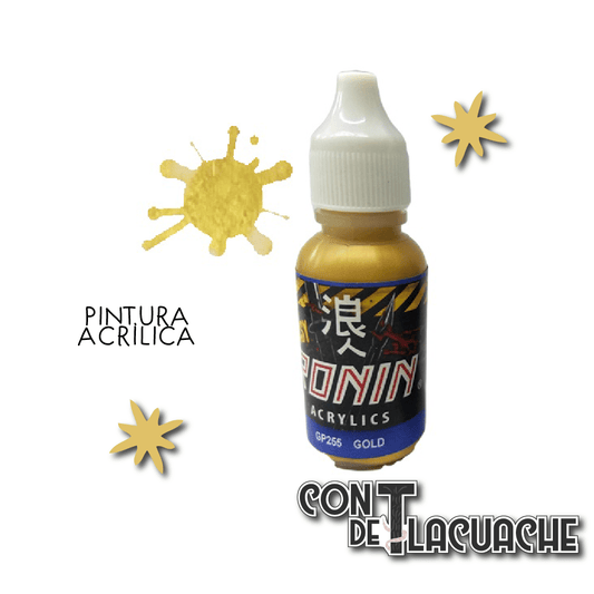 Pintura Acrílica 15ml (Metallic Line) | Ronin - Con T de Tlacuache - Ronin