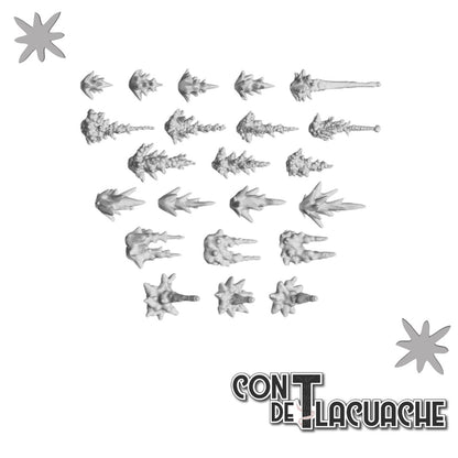 3D Printed - Special Effects Gunfire Effect (x23) | Green Stuff World - Con T de Tlacuache - Green Stuff World