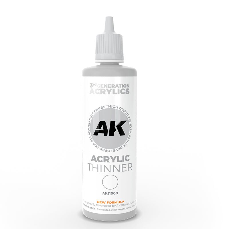 3G Acrylic Thinner 100ml | Ak Interactive - Con T de Tlacuache - AK Interactive