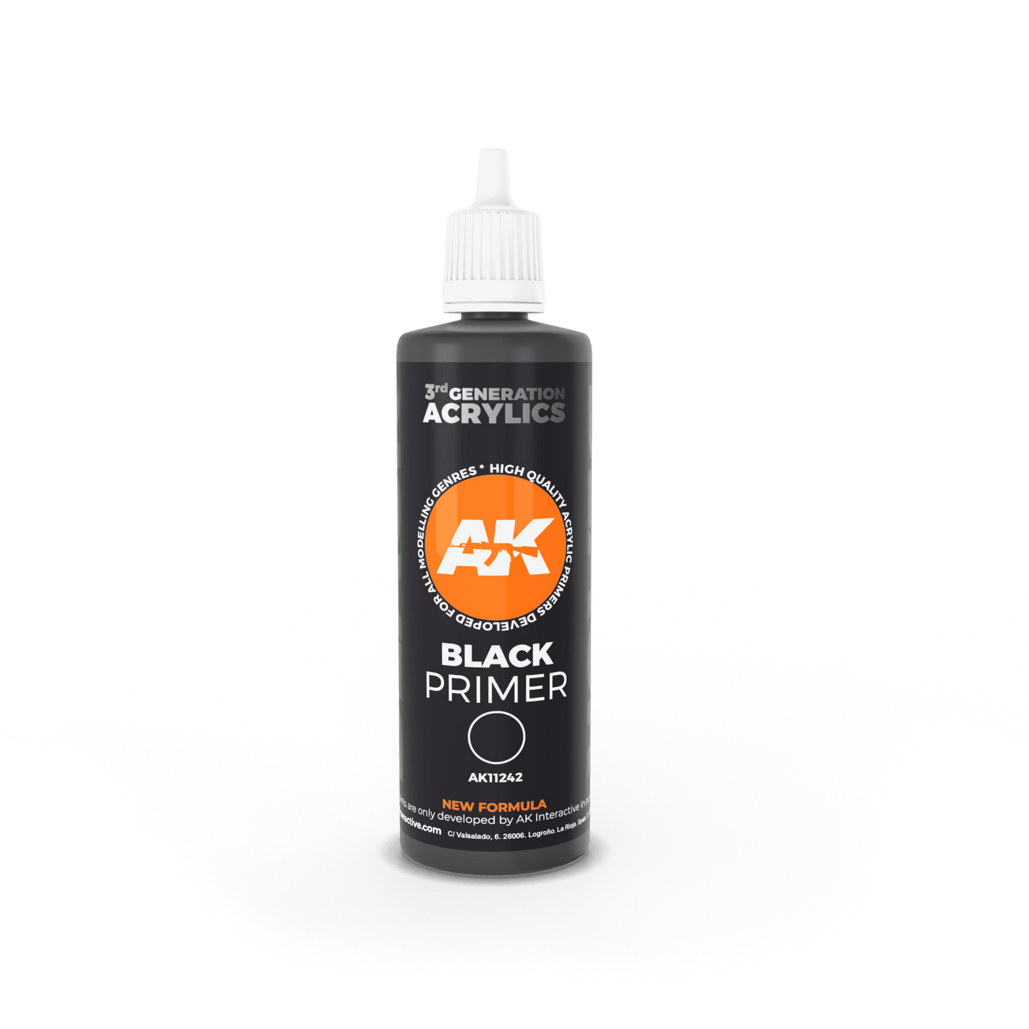 3G Black Primer 100ml | Ak Primer - Con T de Tlacuache - AK Interactive