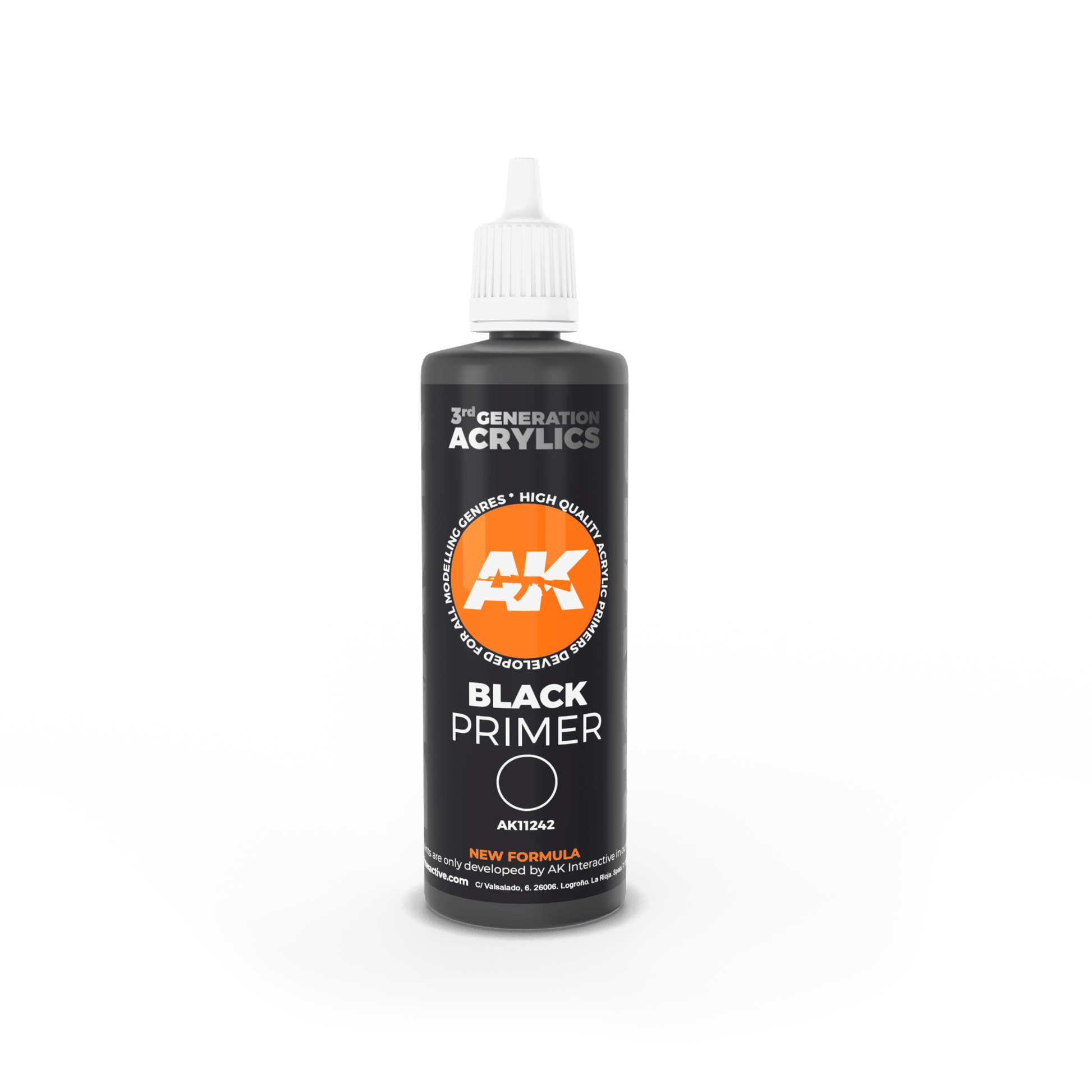 3G Black Primer 100ml | Ak Primer - Con T de Tlacuache - AK Interactive